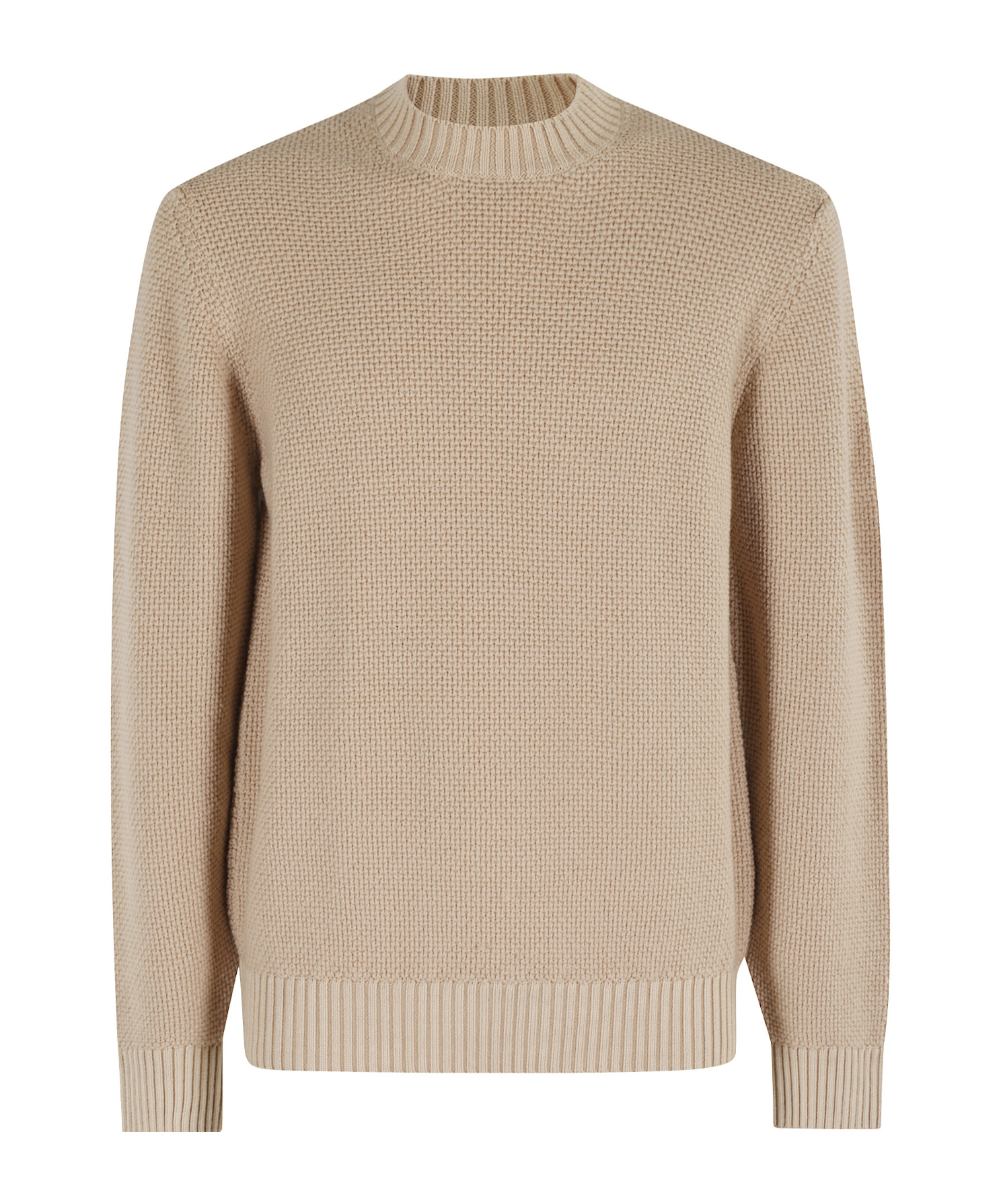 Circolo 1901 Soft Sand Textured Knit Sweater In Neutral