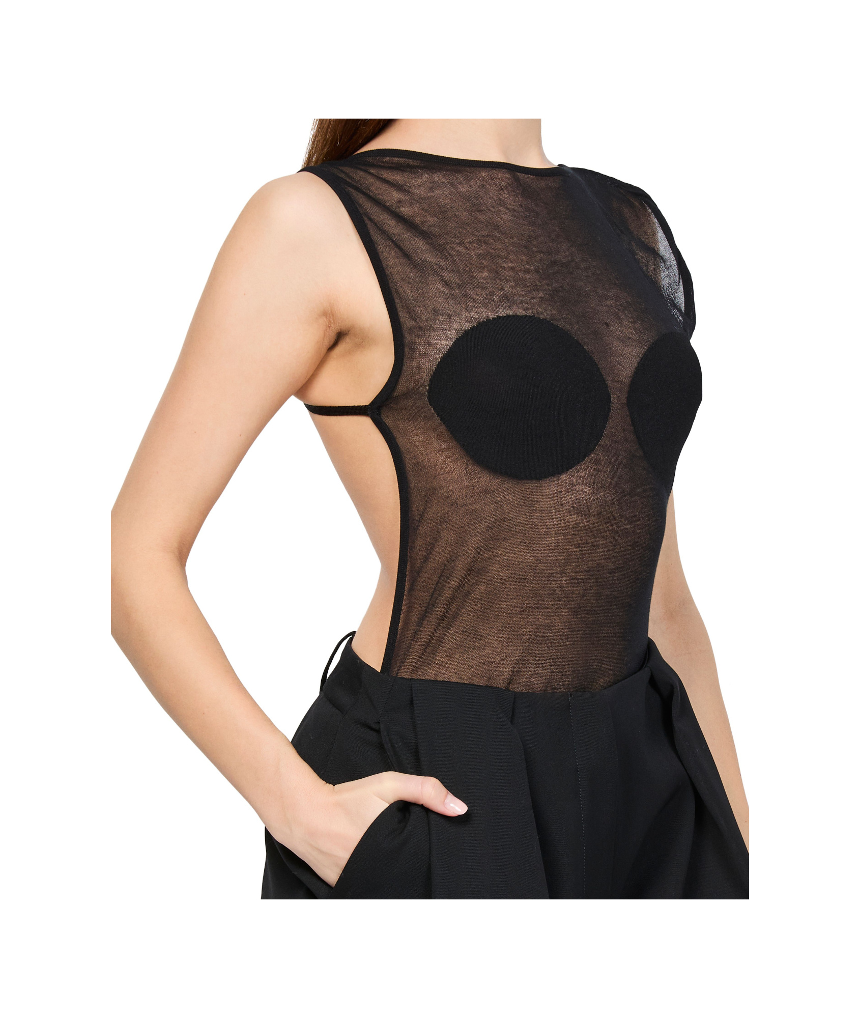 JACQUEMUS SLEEVELESS JUMPSUIT