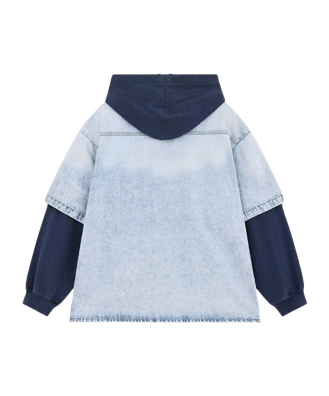 We11 Done Long-sleeved Denim Jacket In Blue