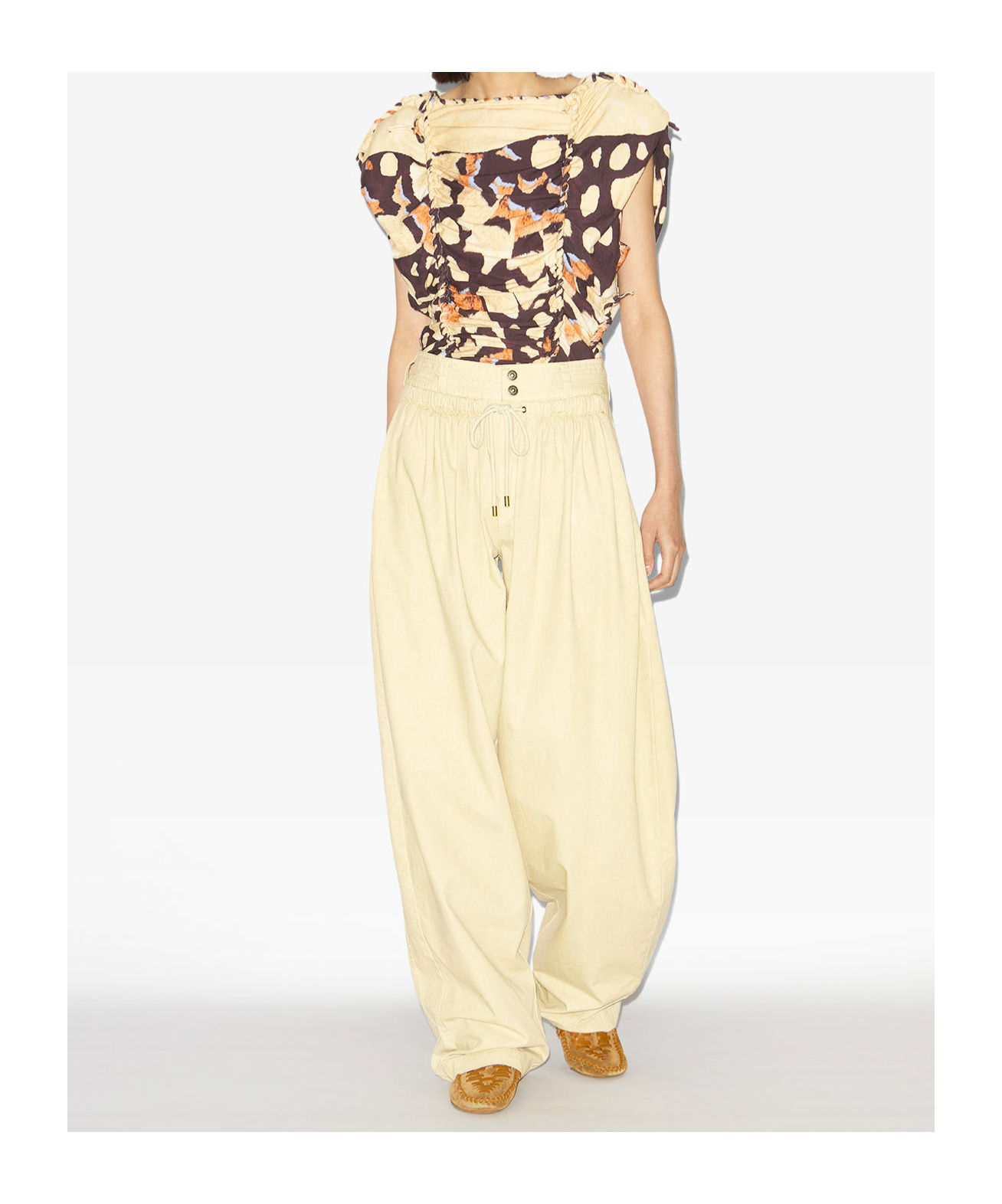 Shop Isabel Marant Inaya Pants In Nude