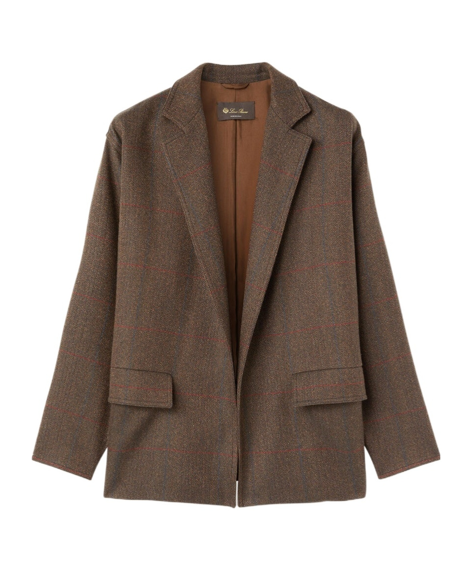 Loro Piana Long-sleeved Casual Jacket In Brown
