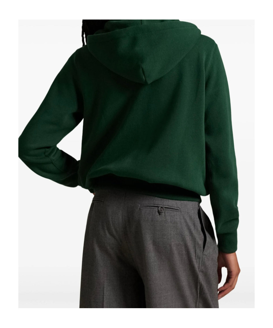 Polo Ralph Lauren Zip-up Drawstring Hoodie In Green