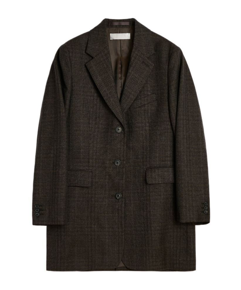 Our Legacy Queens Check-pattern Blazer In Brown