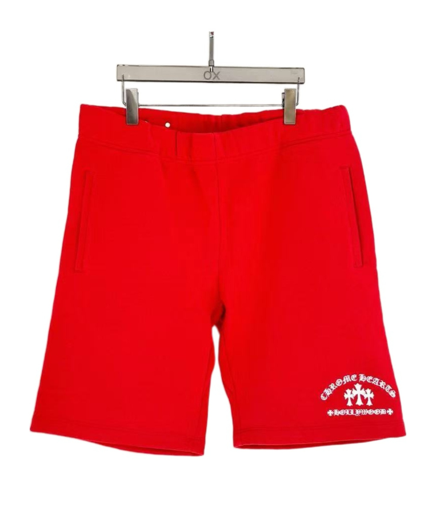 Chrome Hearts Belt Loop Shorts In Red