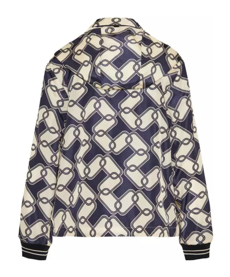 Moncler Iasone Graphic-print Hooded Jacket In Black