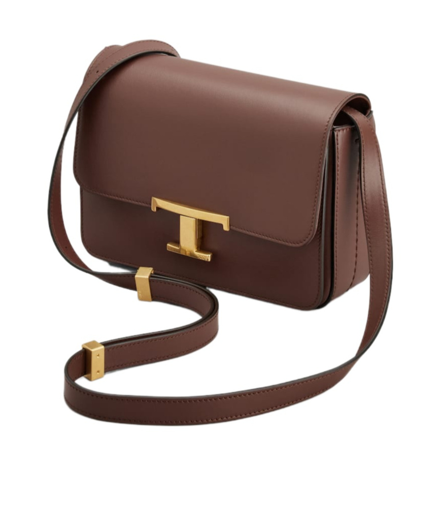 Tod's T Timeless Mini Shoulder Bag In Red