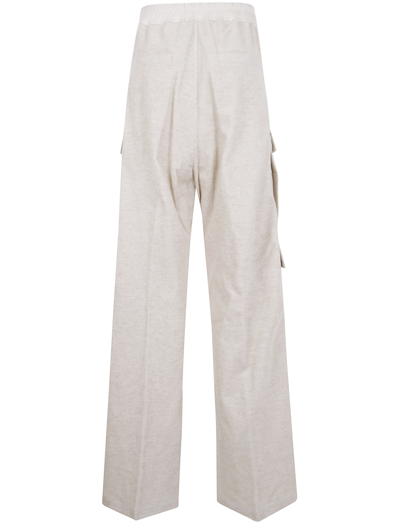 Rick Owens Concordians Drawstring Cargo Trousers In Neutral