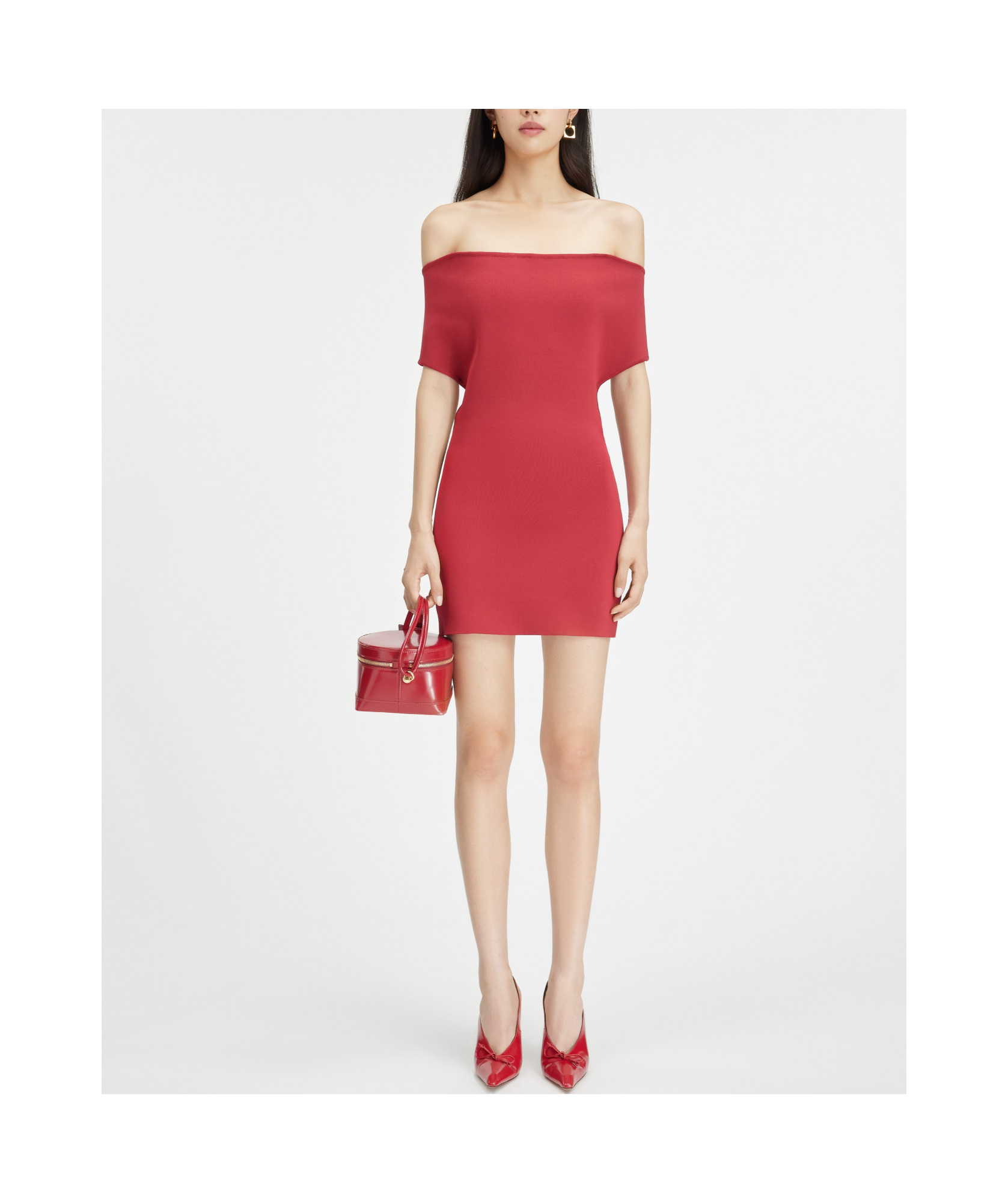 Jacquemus Red Les Sculptures 'la Robe Cubista' Minidress In Red