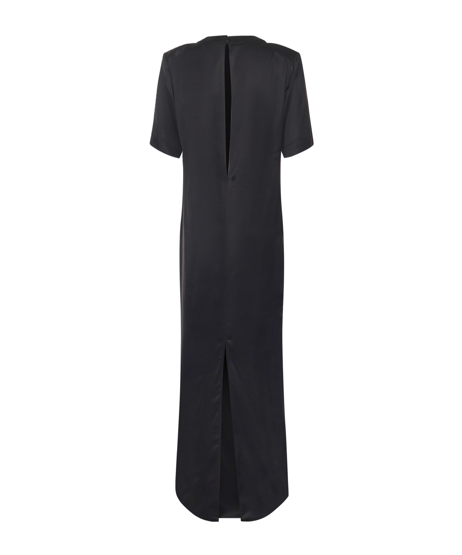 Nine Minutes Round Neck Dress In Black