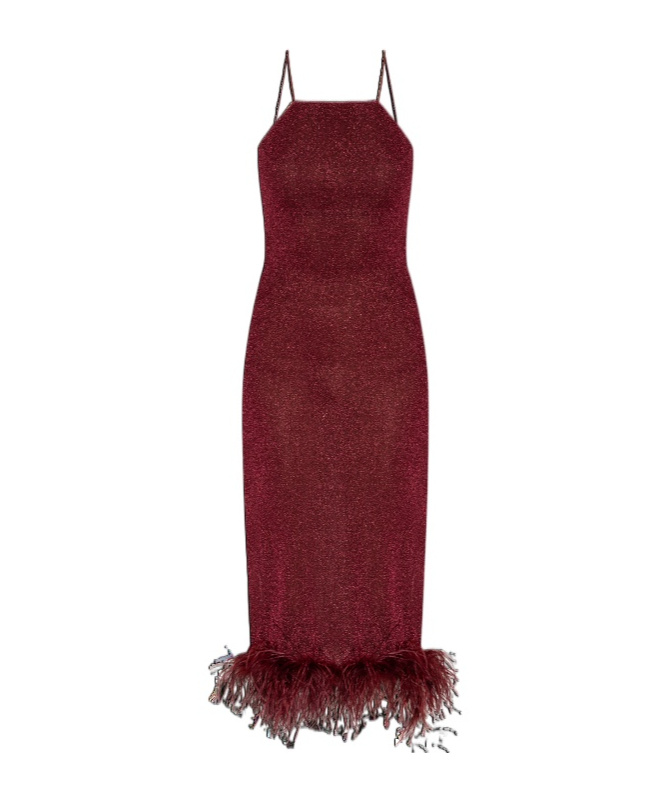 Oseree Oséree Dresses In Burgundy