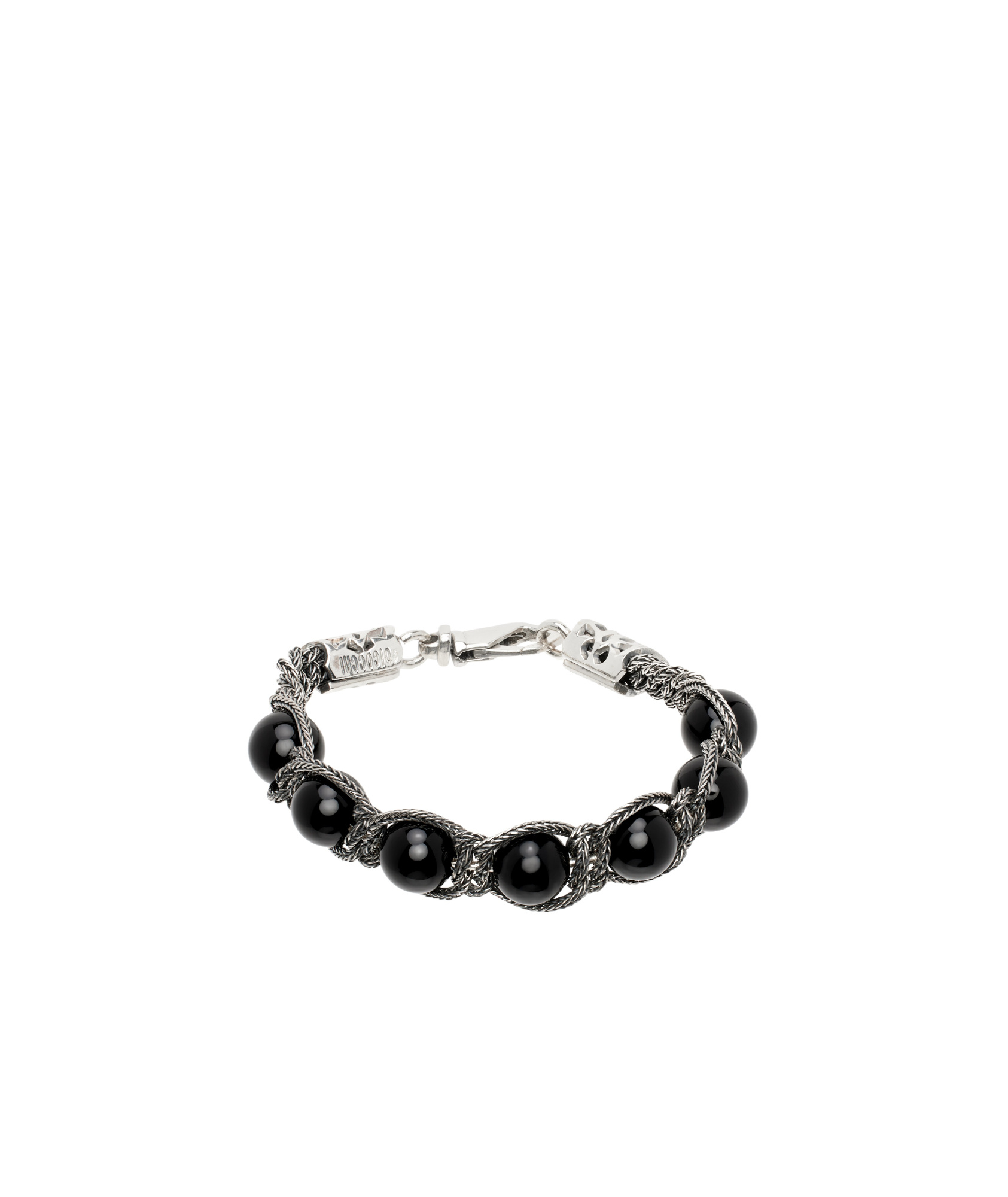 Emanuele Bicocchi Beaded Bracelet In Black