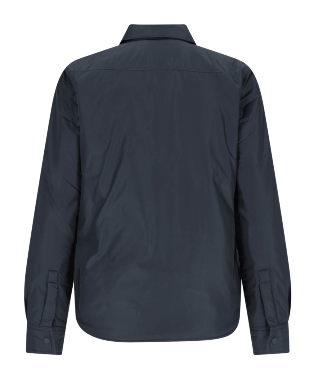 Aspesi Collared Jacket With Button Cuffs And Pockets In Blue