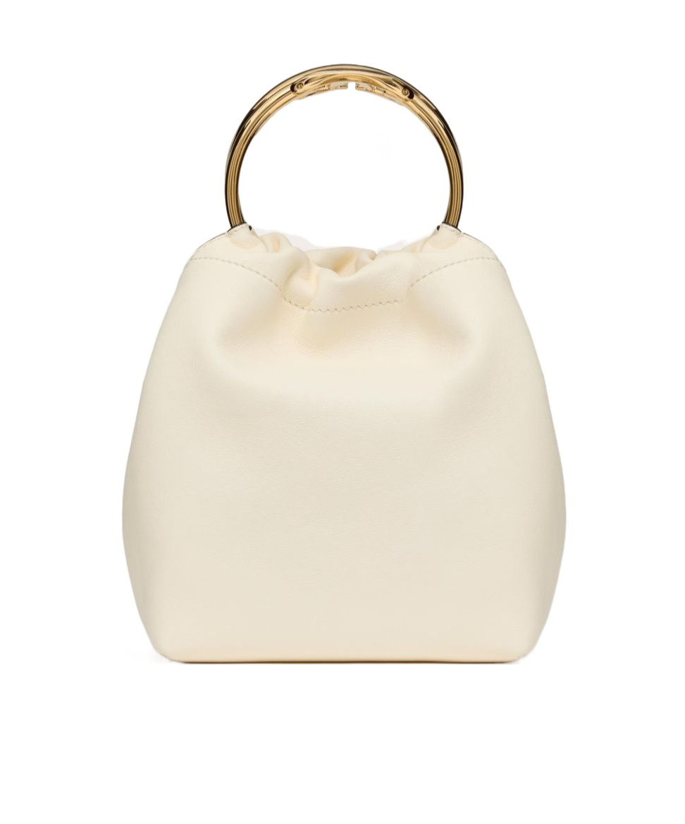 Valentino Vlogo-signature Leather Tote Bag In Nude