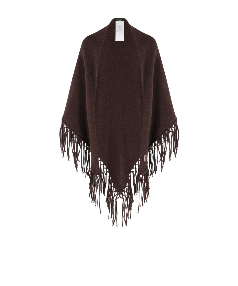 Weekend Max Mara Fringed Shawl In Black