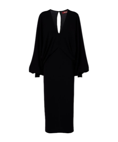 Max Mara Comfortable Midi Dress In Black