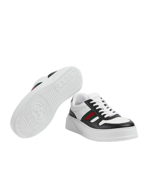 Gucci Chunky B Leather Sneakers In Multi