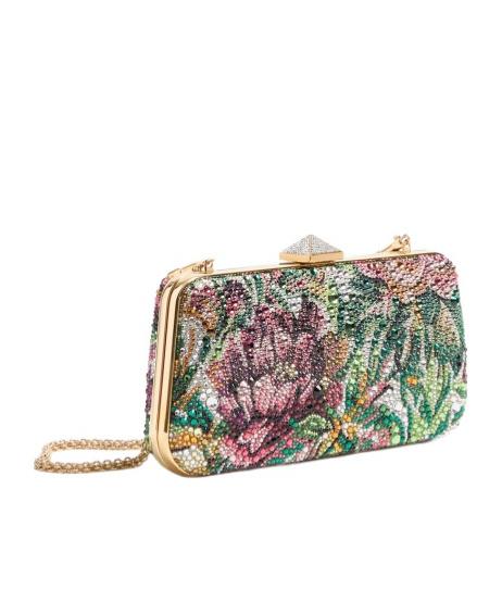 VALENTINO GARAVANI CARRY SECRETS IMITATION DIAMOND EMBROIDERED HANDBAG