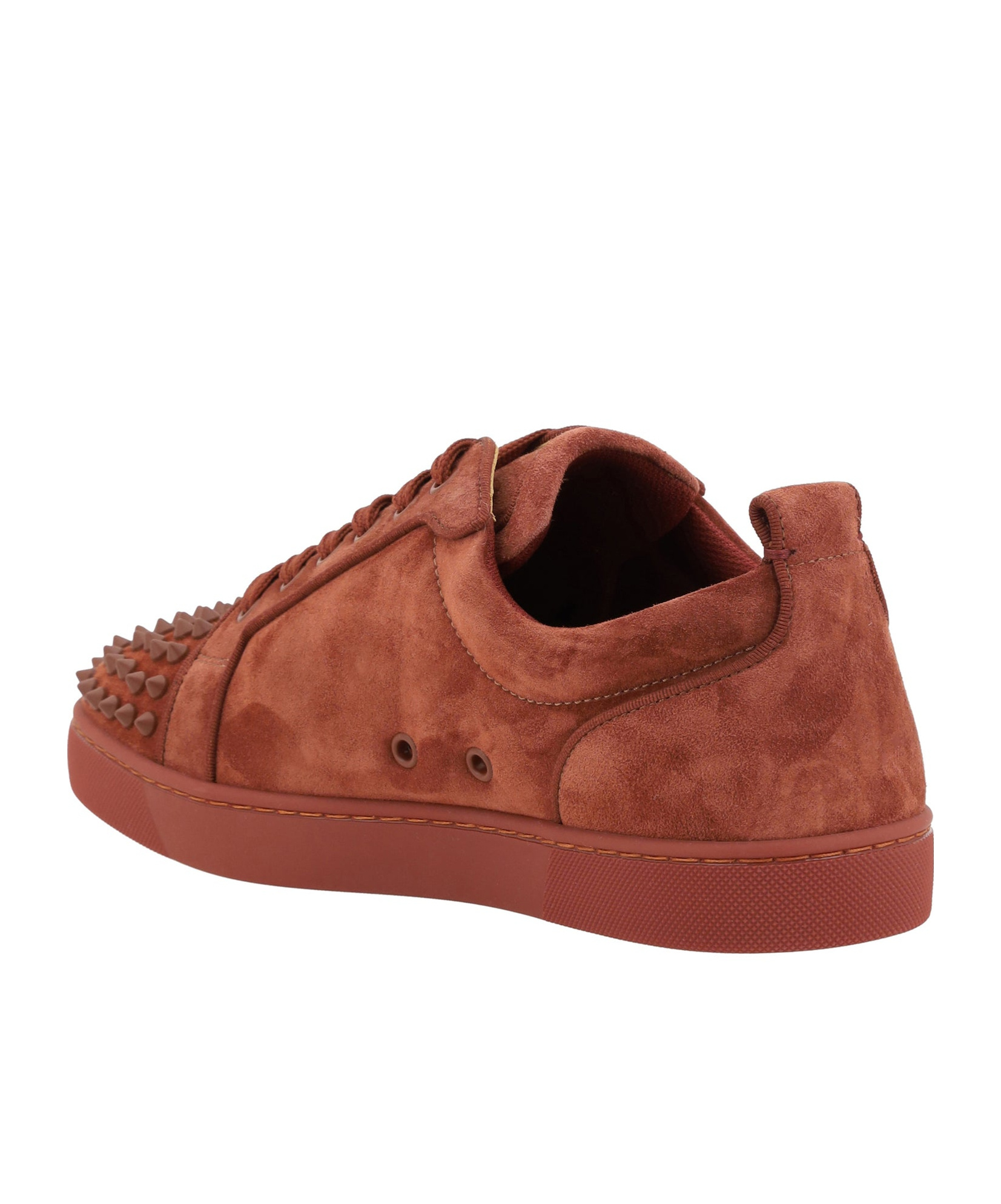 Christian Louboutin Louis Junior Spikes Orlato Sneakers In Red