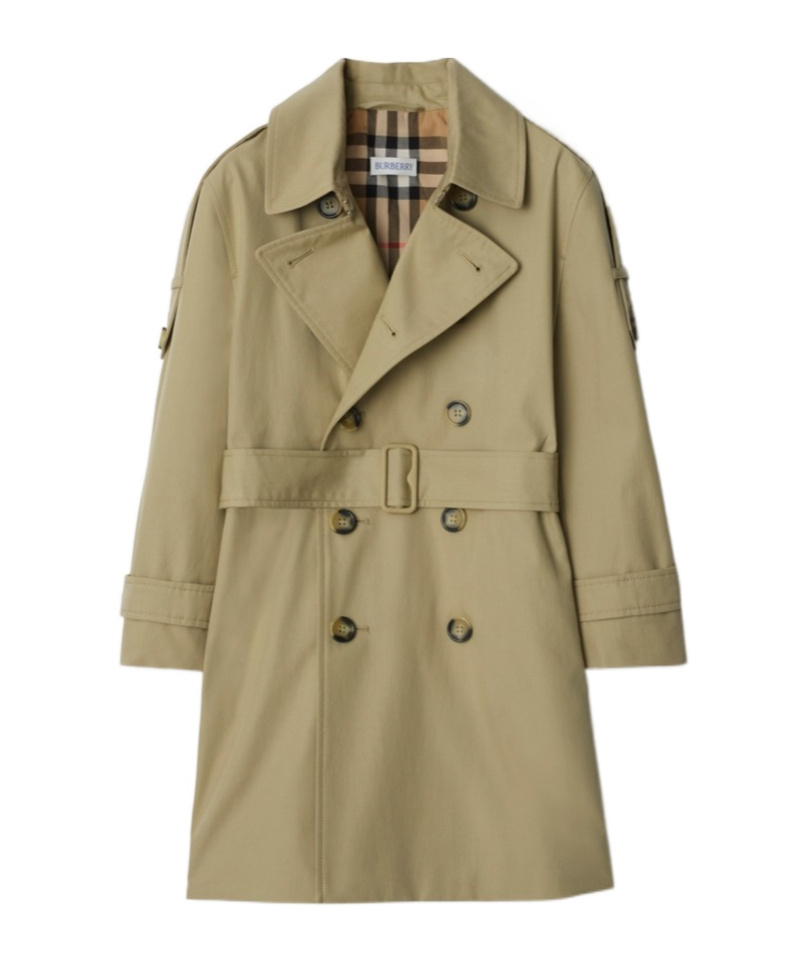 Burberry Belted Trench Coat In Nude