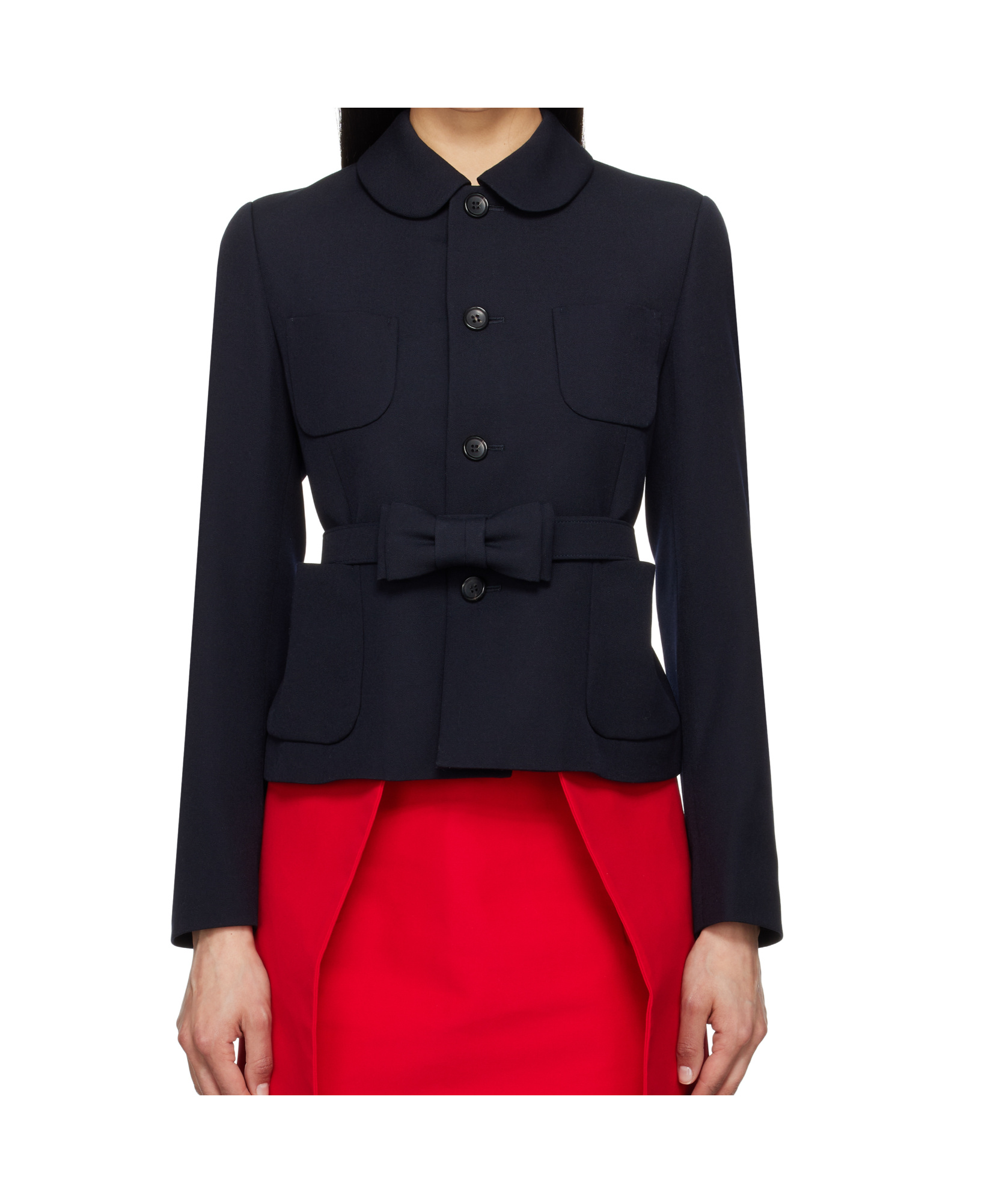 Shop Comme Des Garçons Long Sleeve Casual Jacket