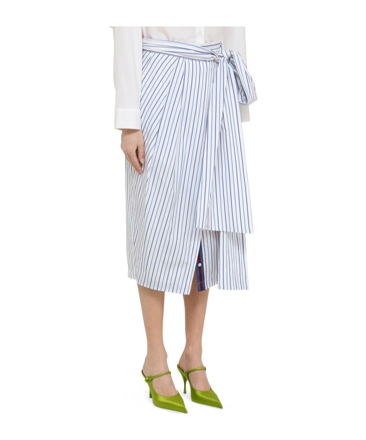 DRIES VAN NOTEN STRIPED SKIRT