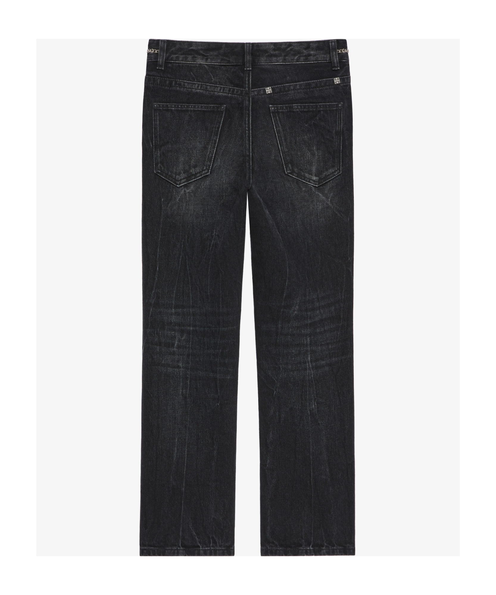 Givenchy Logo-plaque Bootcut Jeans In Black