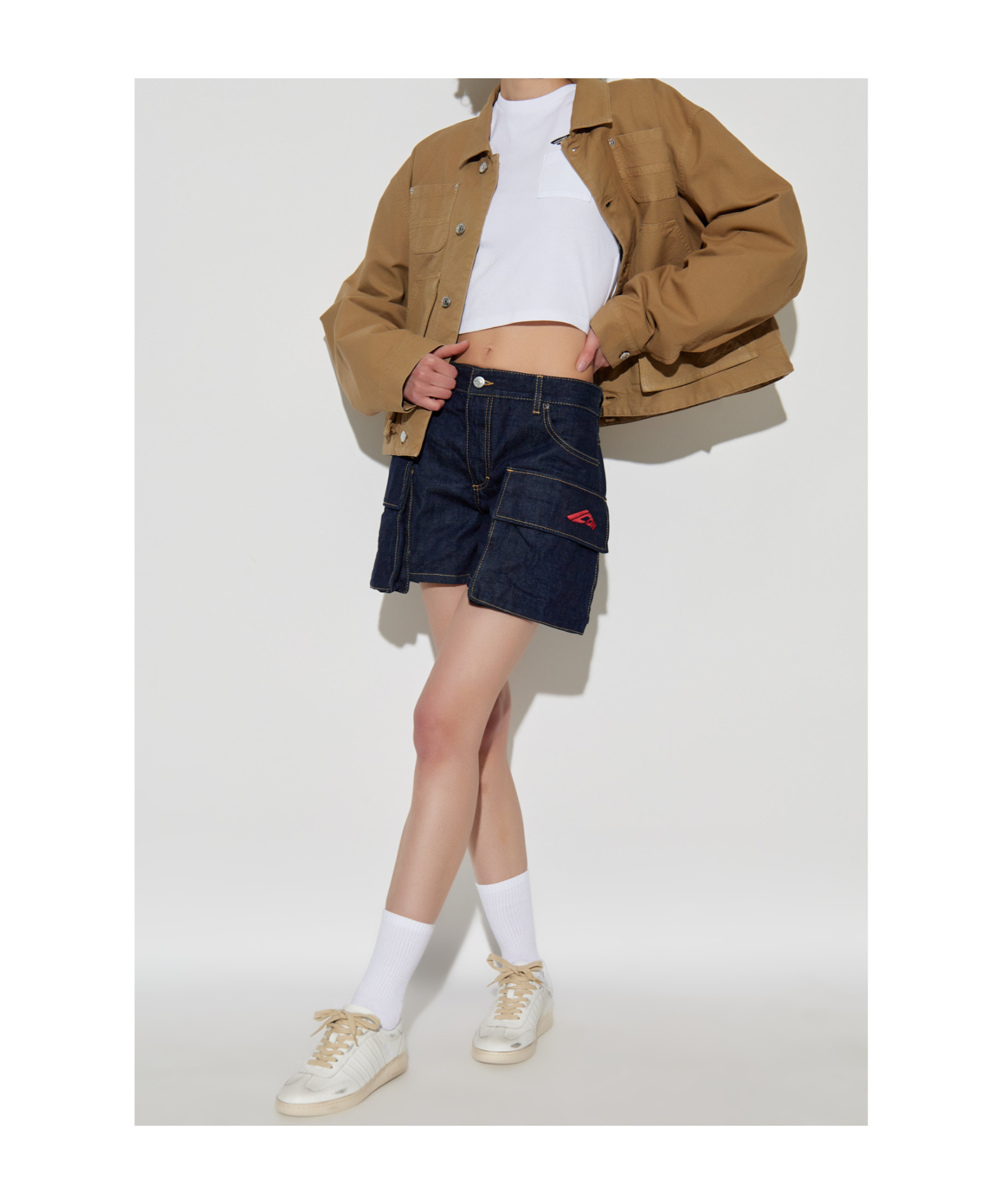 Dsquared2 Denim Shorts With Belt Loops