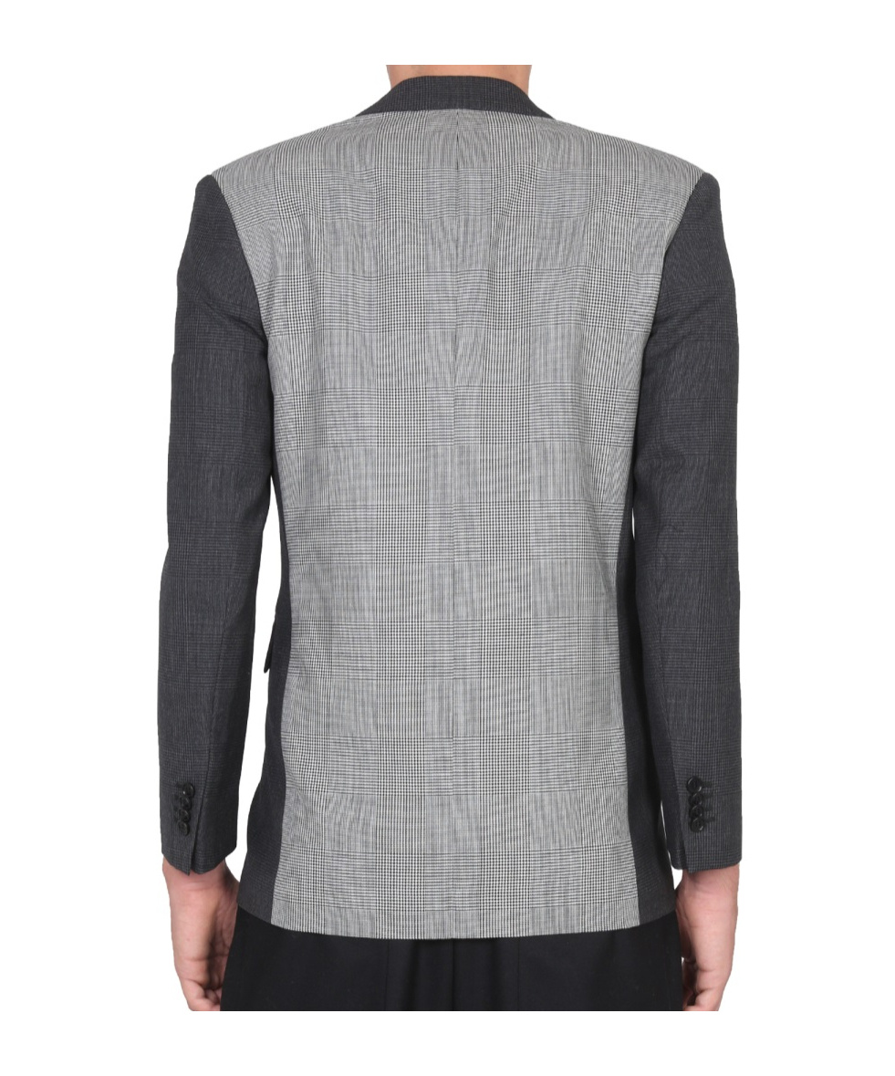 Aspesi Single-breasted Virgin Wool Jacket In Black