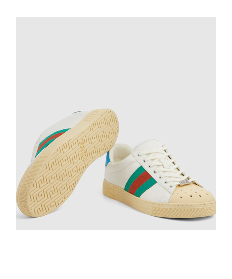 Gucci Ace Sneaker With Web In White