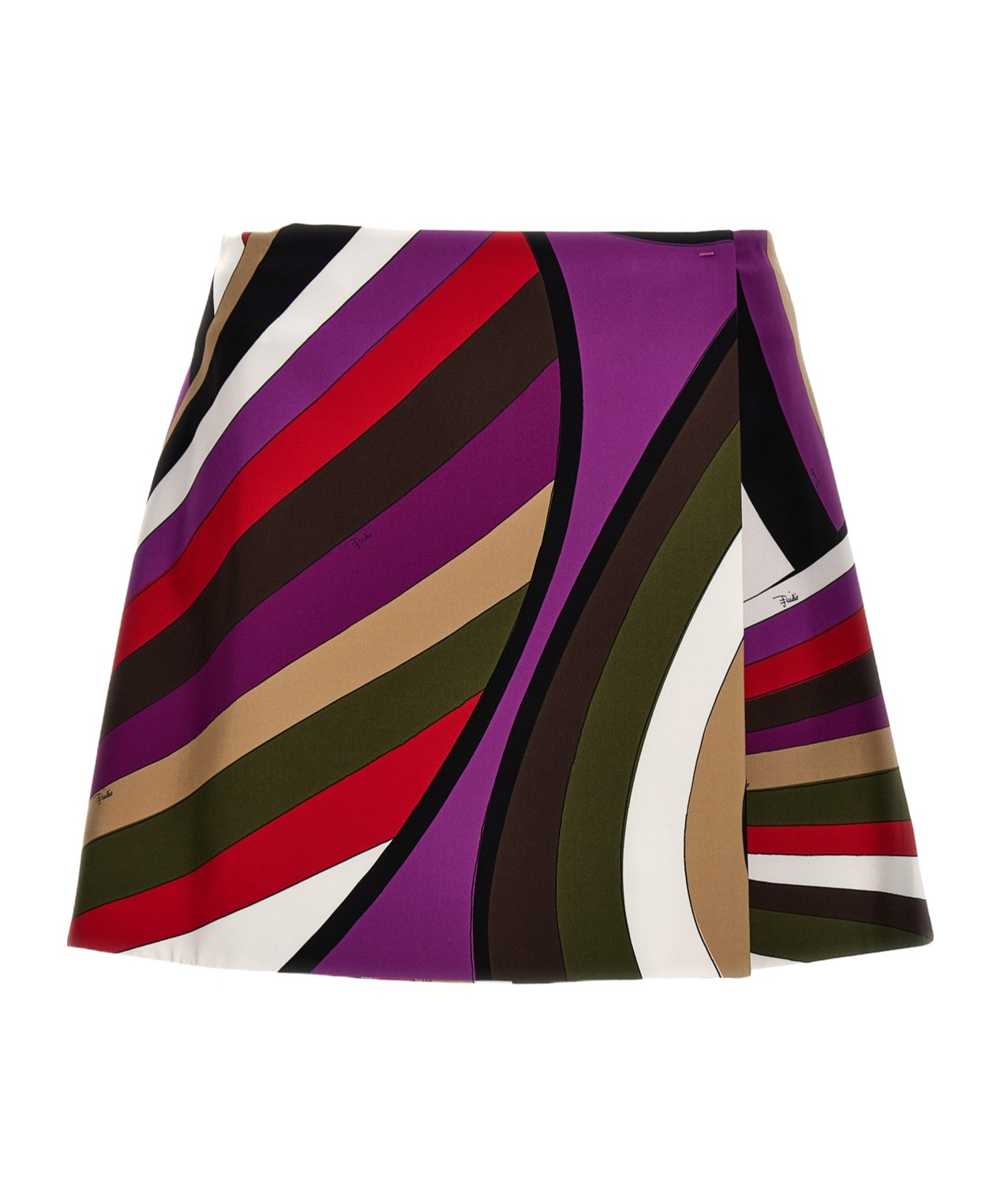Emilio Pucci Printed Silk Skirt Skirts In Multicolor