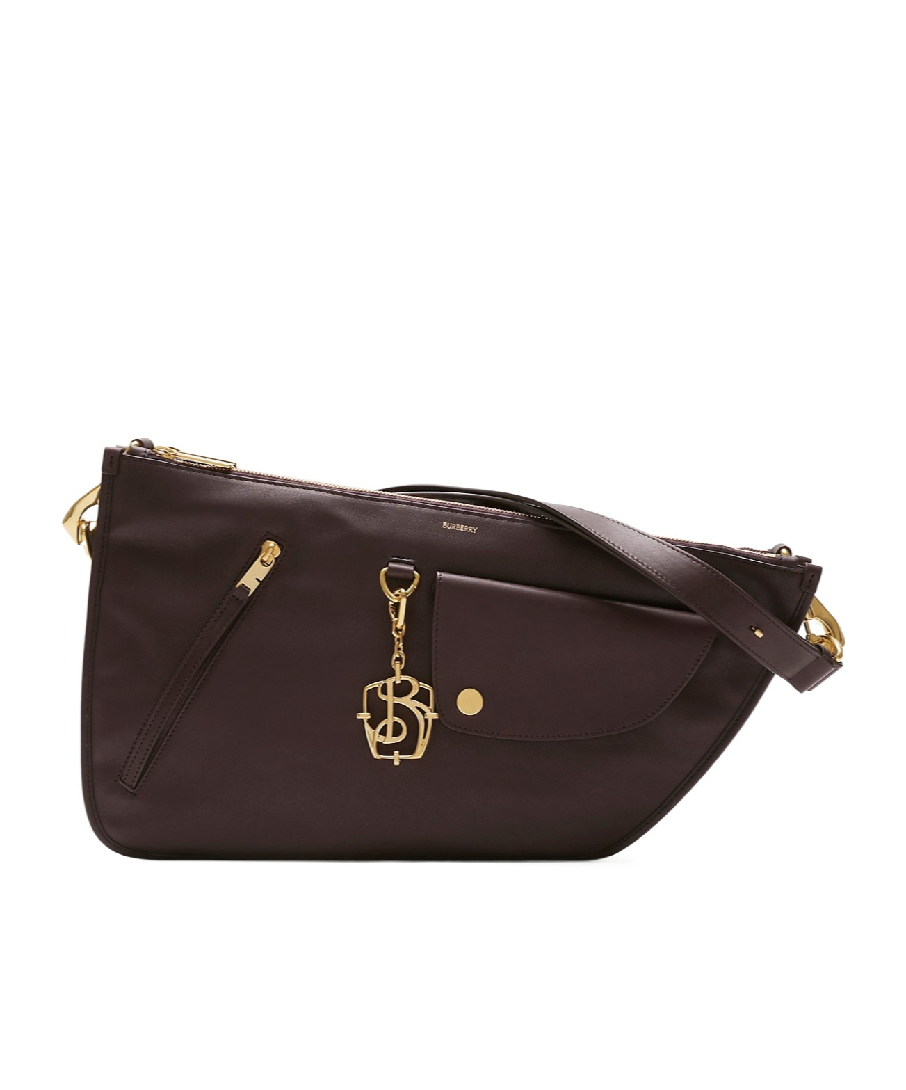 Shop Burberry Shield Twin Bag In Black