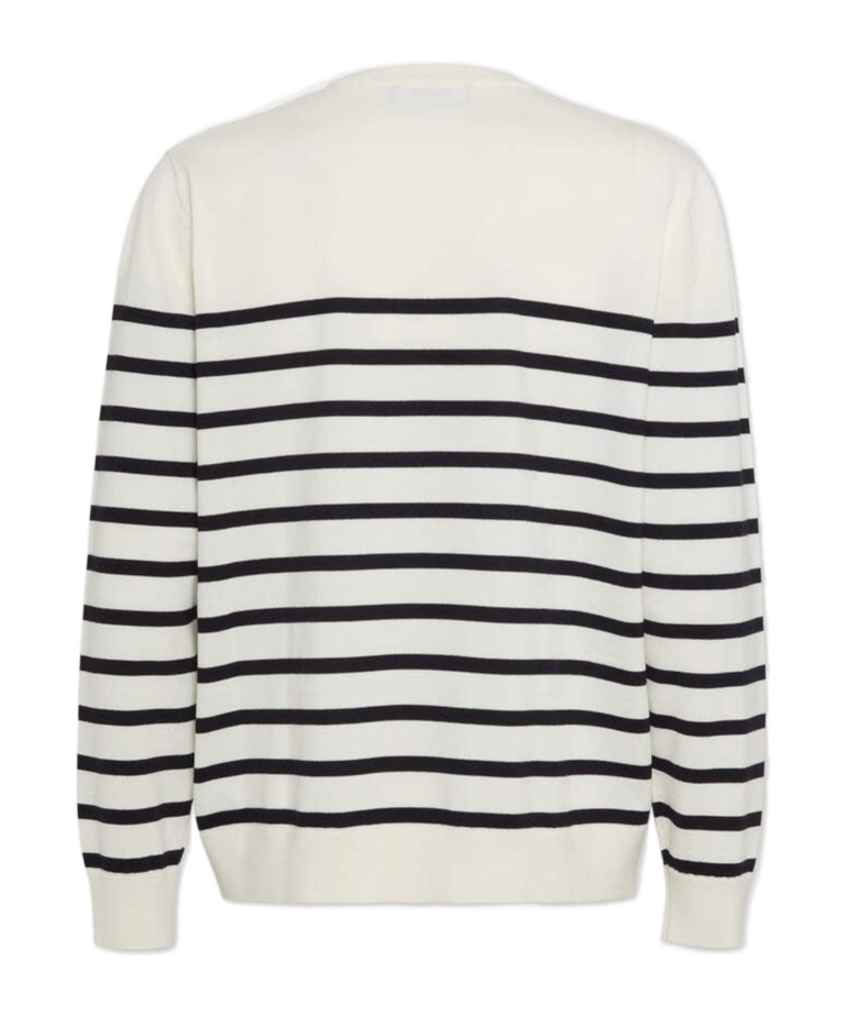 Dsquared2 Wool Sweater With Striped Pattern In Neutral