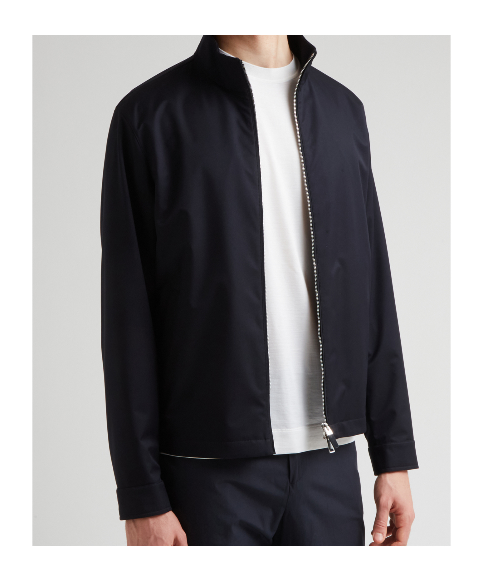 Shop Zegna Long Sleeve Casual Jacket