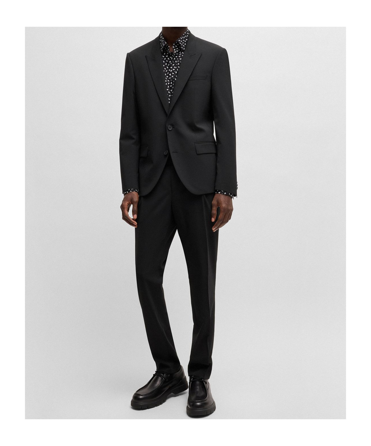 Hugo Boss Long-sleeved Suit In Black
