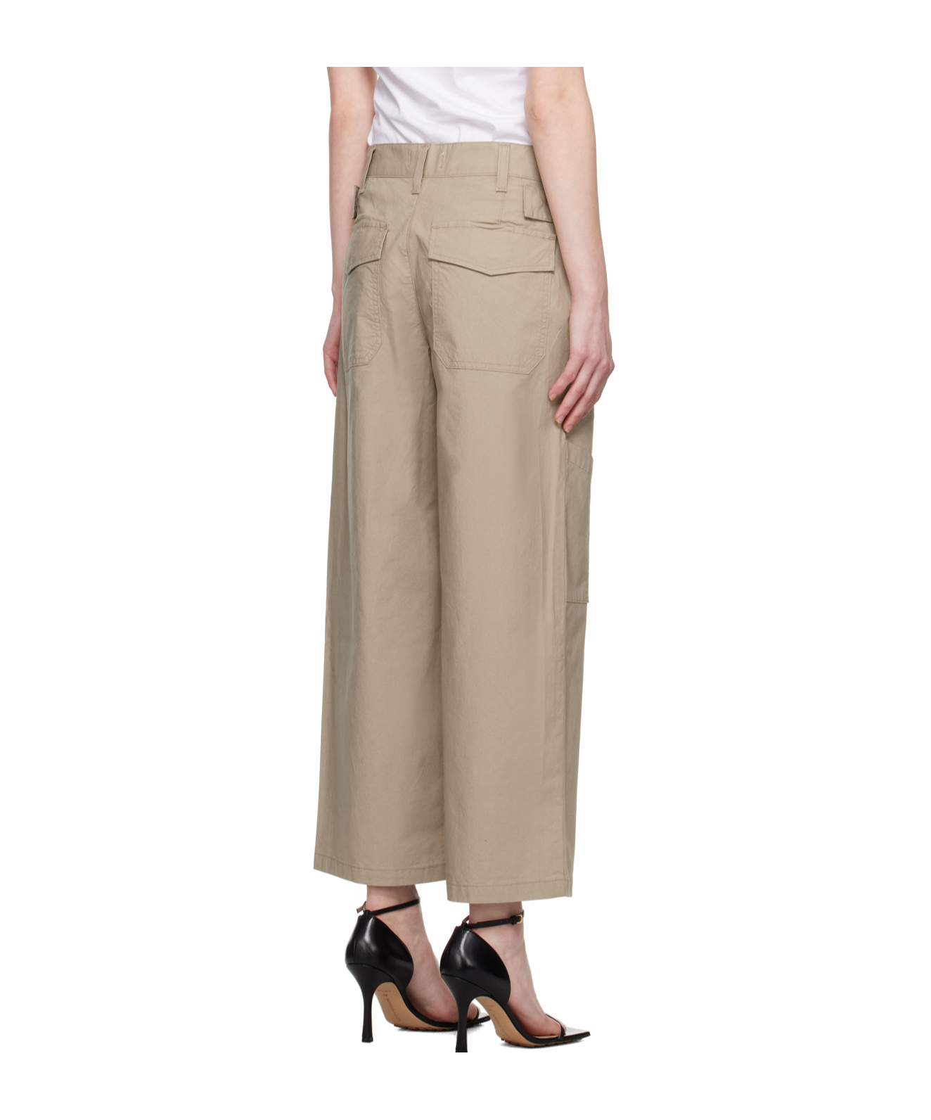 Agolde Daria Wide-leg Utility Pants In Brown
