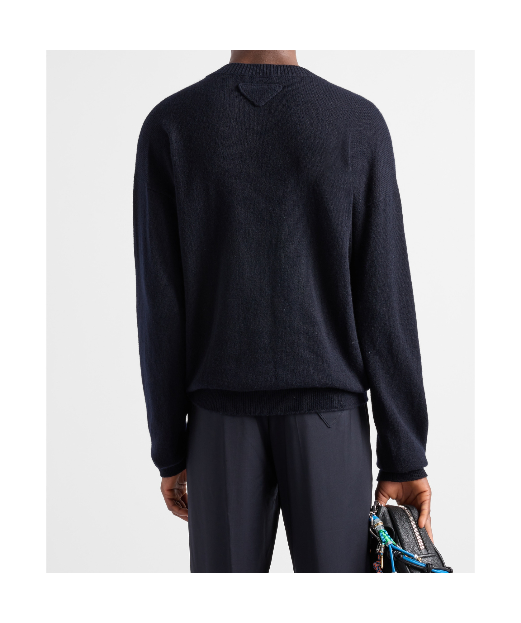 Prada Cashmere Cardigan In Blue