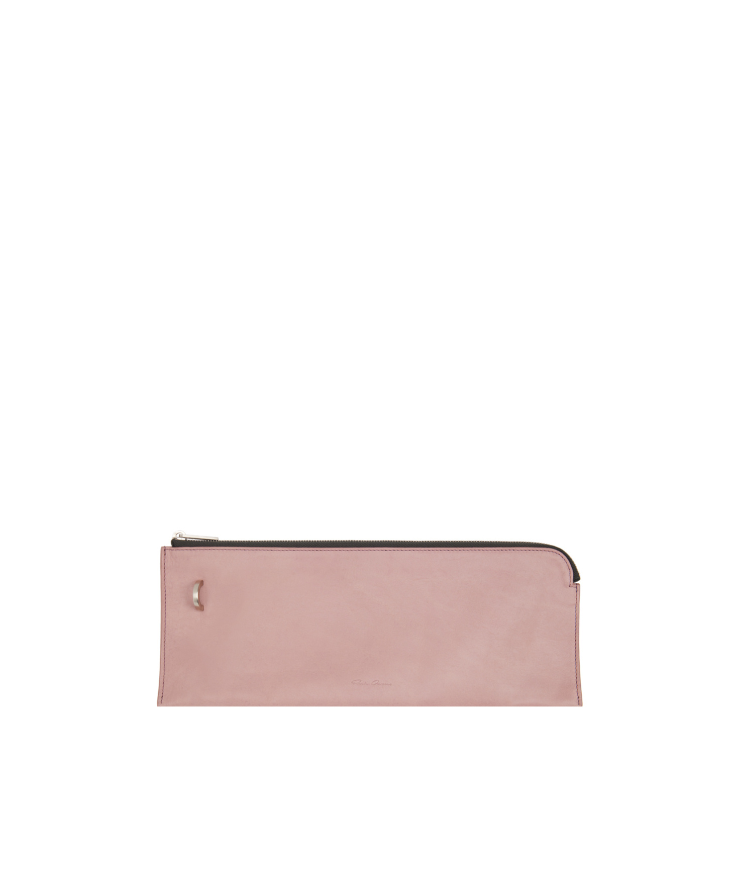 Rick Owens Zipper Wallet In Nude