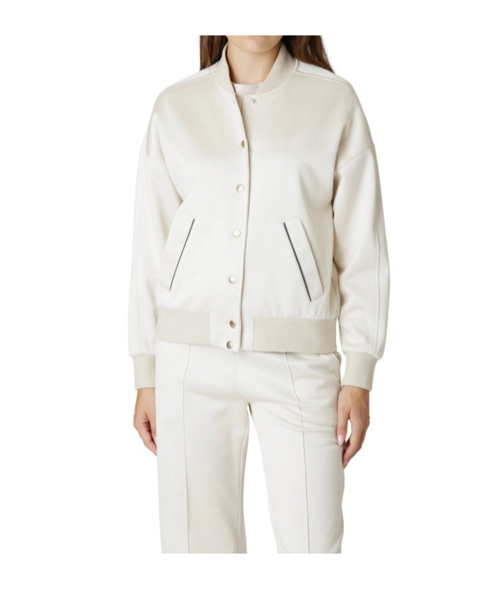 Eleventy Ribbed Stand Collar Casual Jacket In Neutral
