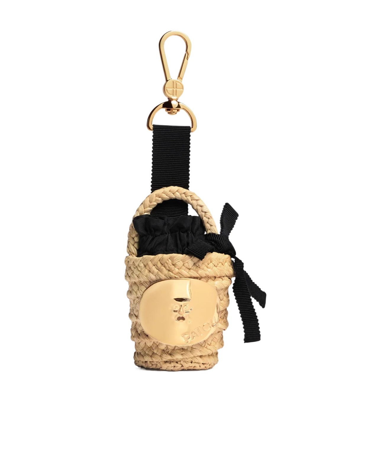 Patou Woven Bucket Keyring Carabiner Attachment In Multi