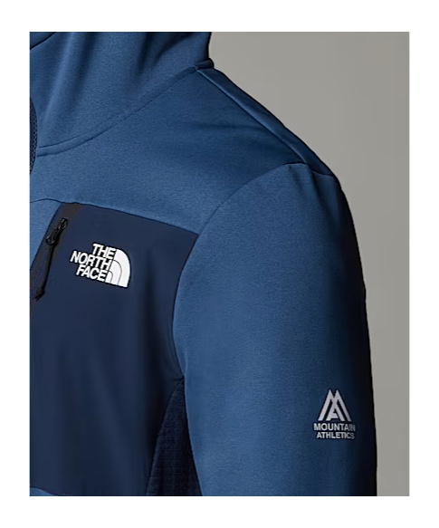 The North Face Mountain Athletics Full Zip Fleece In Blue