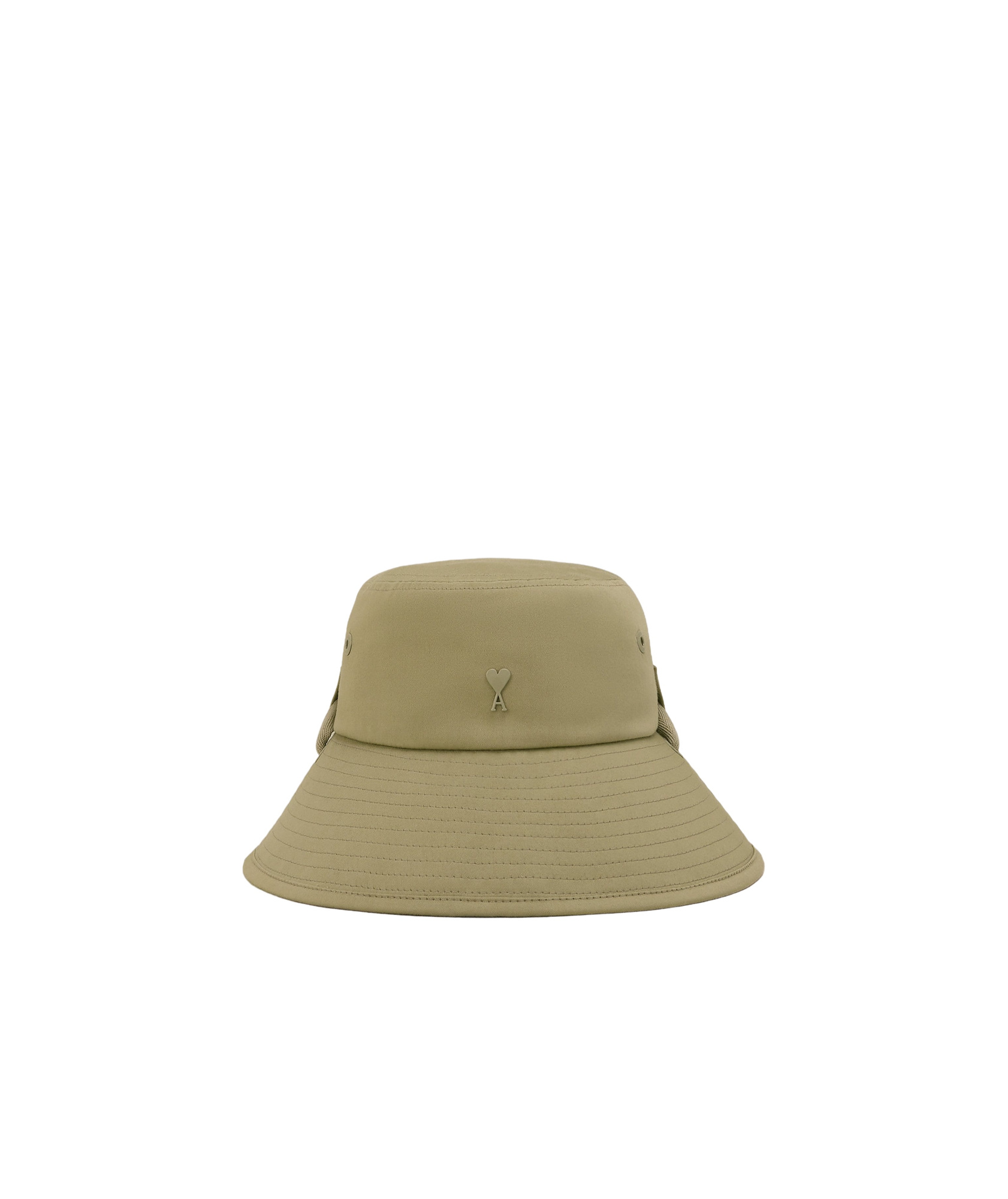 Ami Alexandre Mattiussi Logo With Rope Fisherman's Hat In Brown