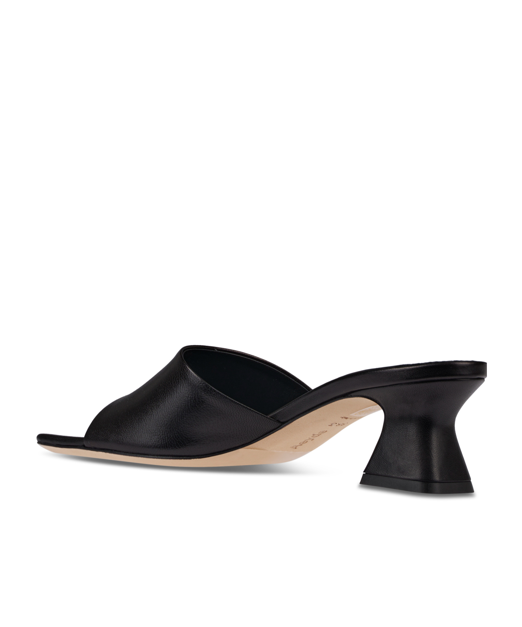 Aeyde Square Toe High Heel Sandals In Black