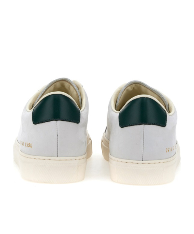 Common Projects Round-toe Low-top Leather Sneaker With Flat Sole In White