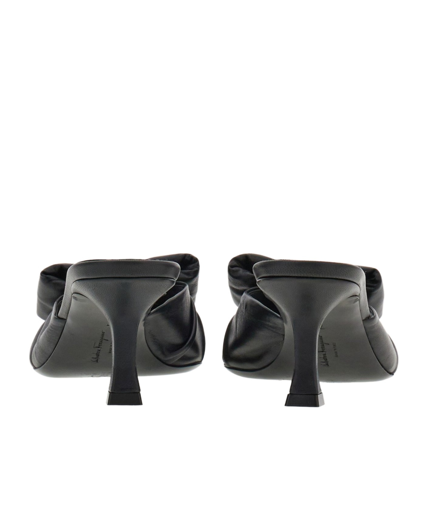 Ferragamo Woman Padded Vara Bow Slide In Black