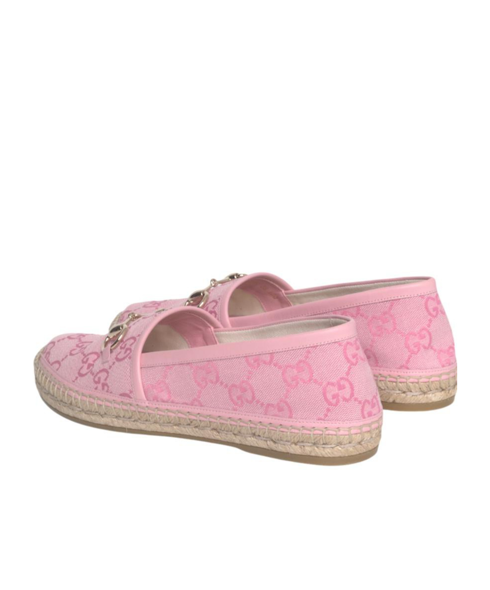 Gucci With Horsebit Espadrilles In Pink