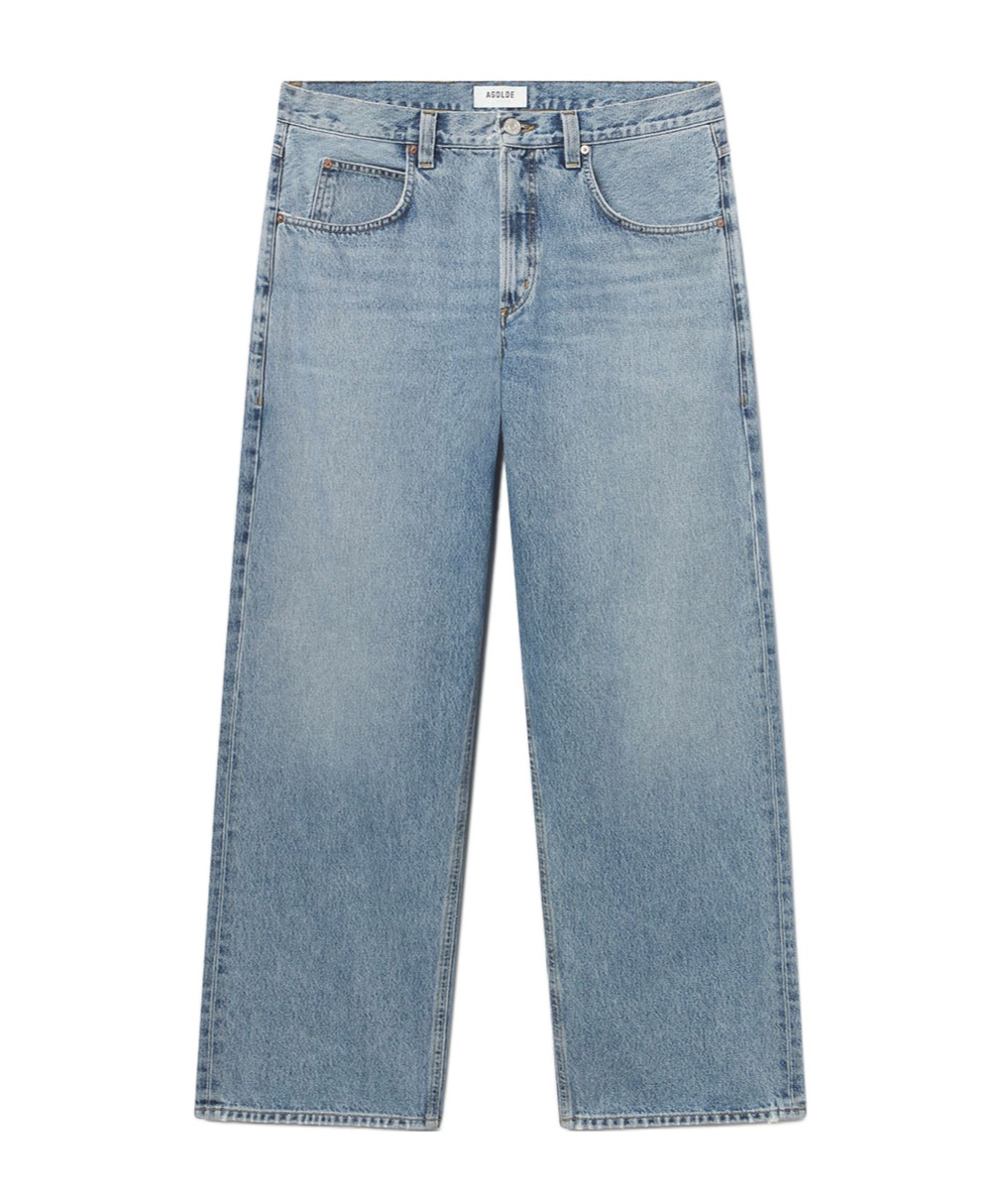 Agolde Fusion Washed Jeans In Gray