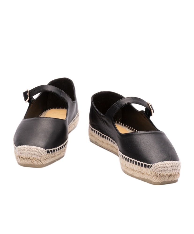 Castaã±er Castañer Padua Round Toe Espadrilles In Black