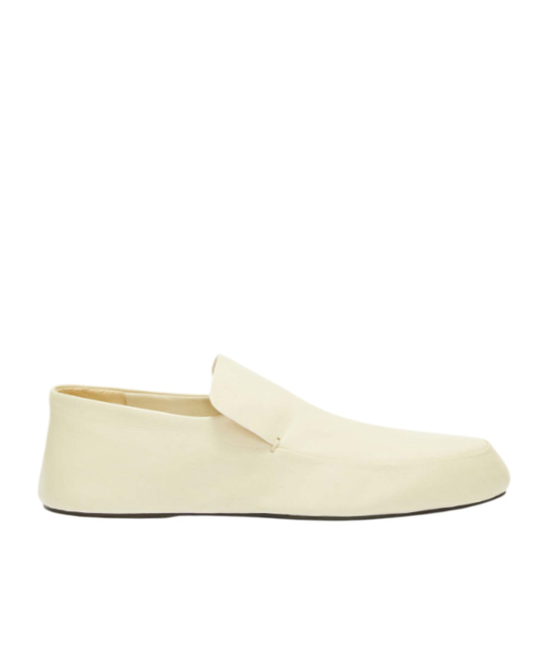 Shop Jil Sander Loafers In Nude