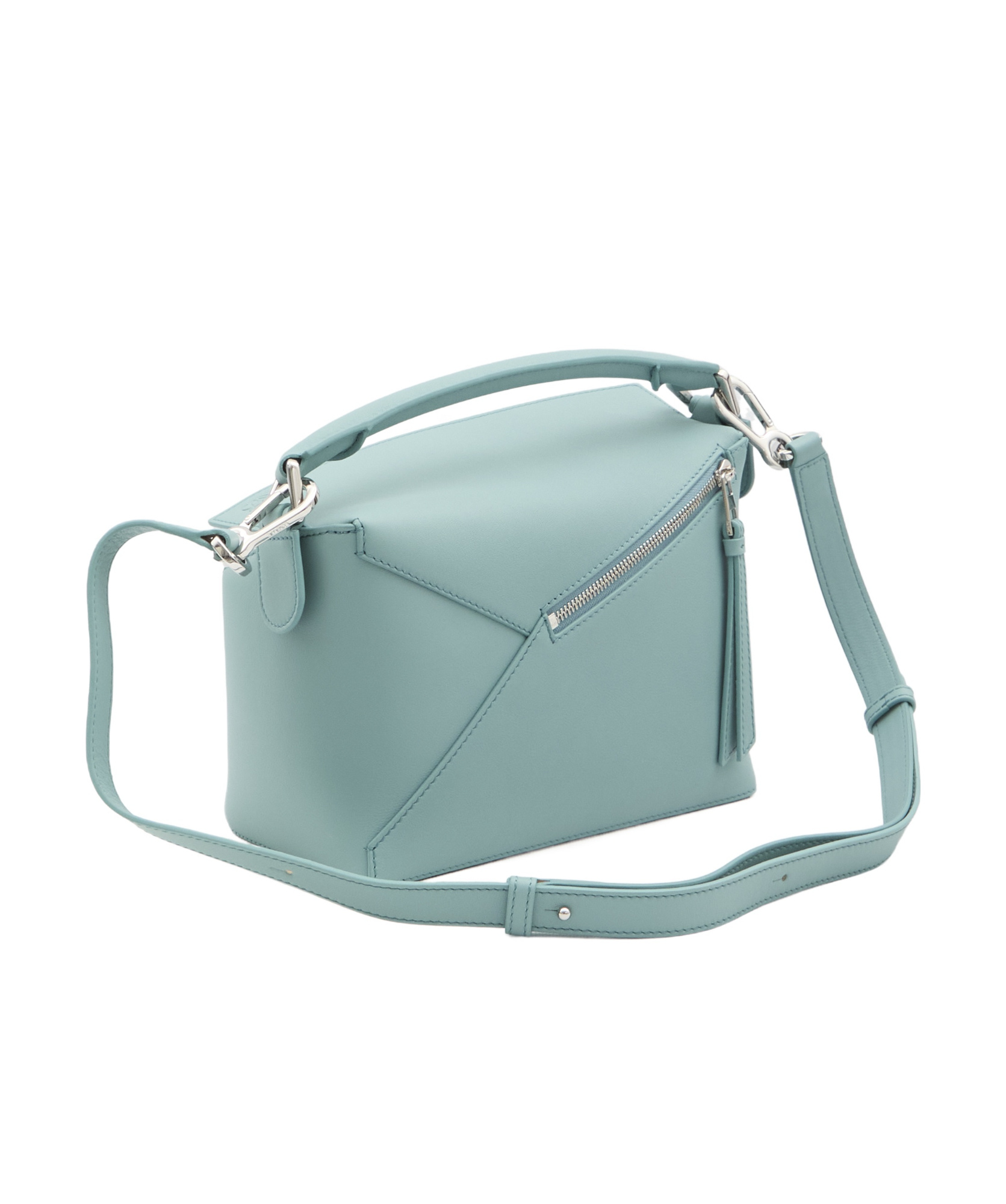 Loewe Puzzle Small Shoulder Bag In Green