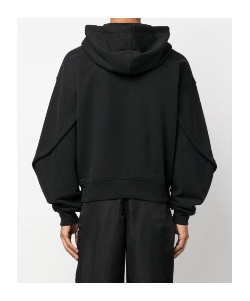 Mugler Oversize Cotton Jacket In Black